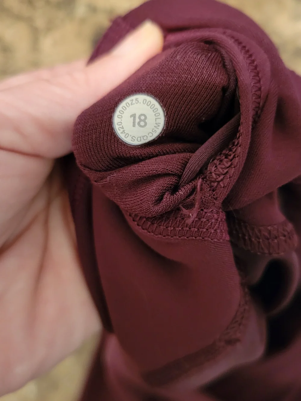 lululemon athletica High-Rise 7/8 Leggings in Deep Burgundy